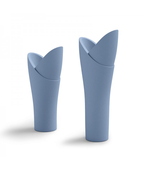 Vaso a colonna Assia azzurro