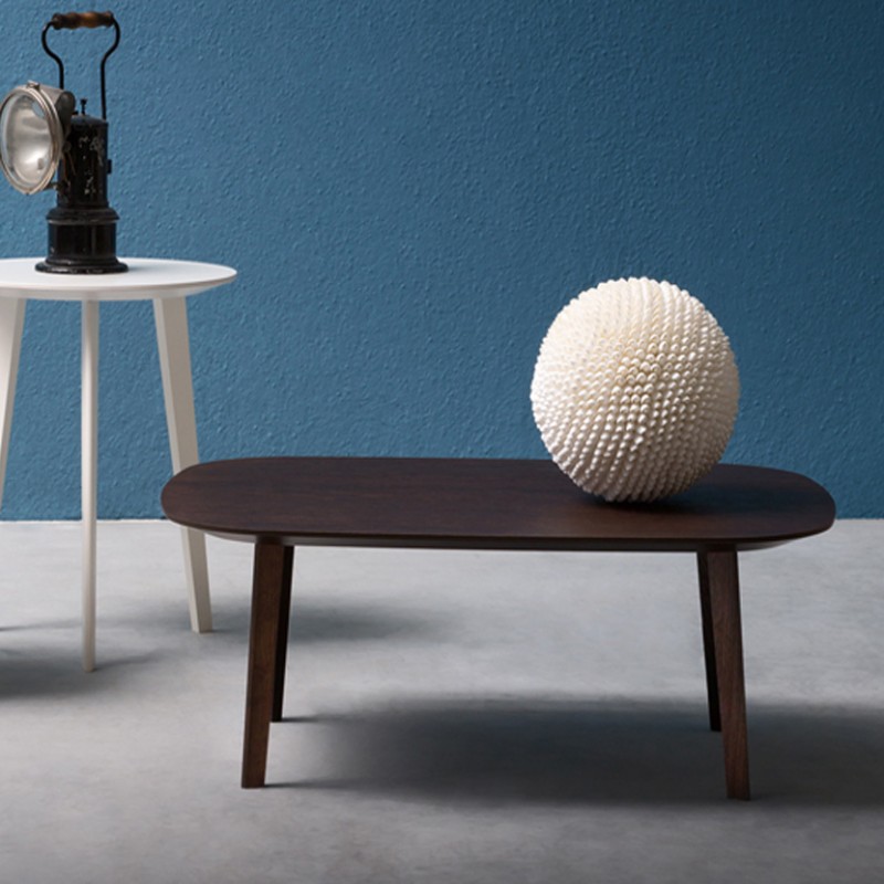 Tavolino Life Rettangolare con struttura in legno Tavolino Life Rettangolare con struttura in legno