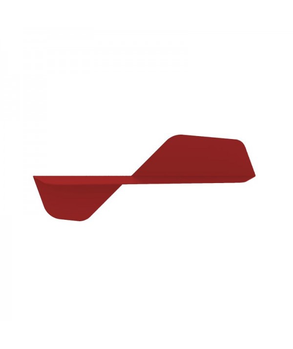 Mensola Flap in metallo rosso dalia