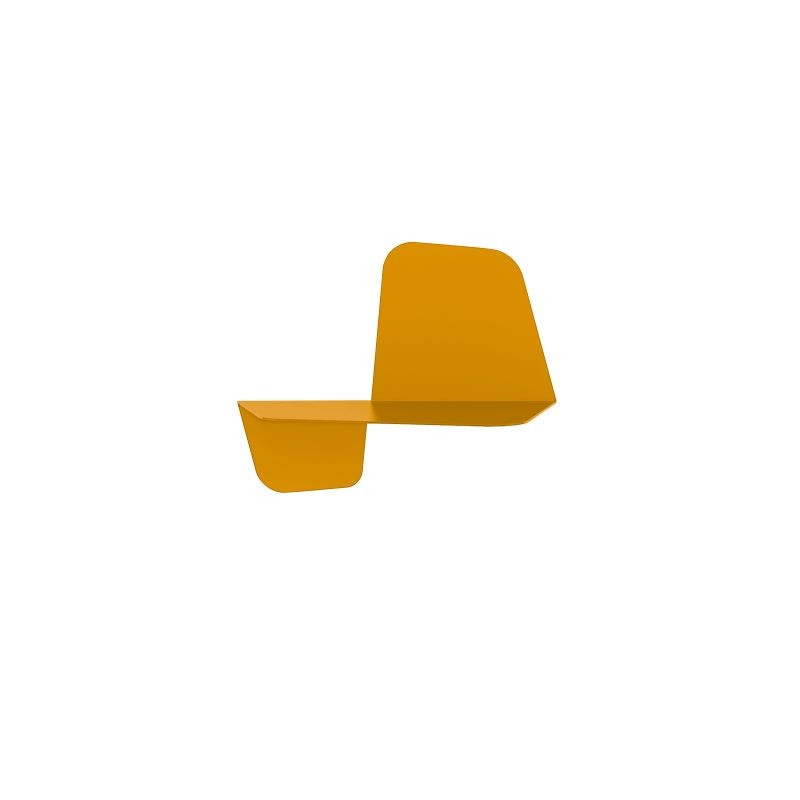 Mensola Flap 420 in metallo giallo Mensola Flap 420 in metallo giallo