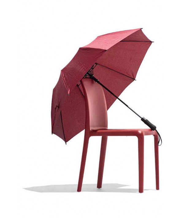 Sedia rosso impilabile rosso ossido opaco