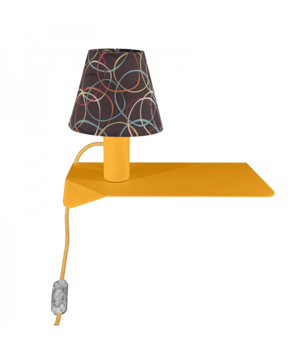 lampada mensola di filotto  in metallo giallo