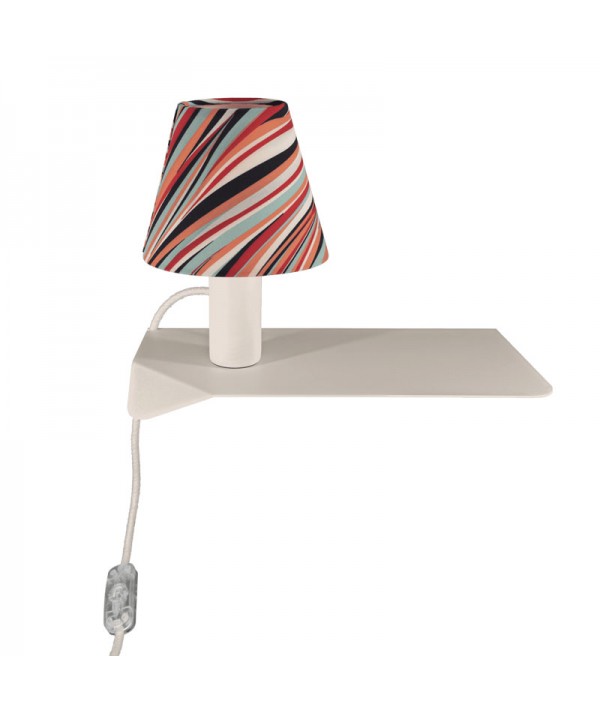 lampada audrey di filotto in metallo bianco
