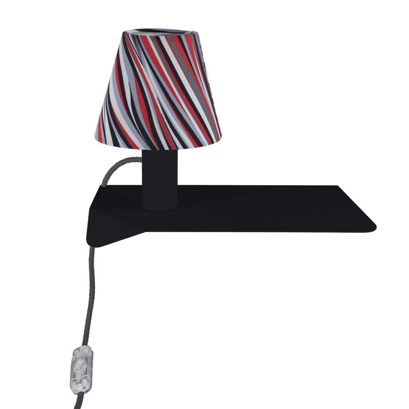 lampada audrey di filotto in metallo nero lampada audrey di filotto in metallo nero