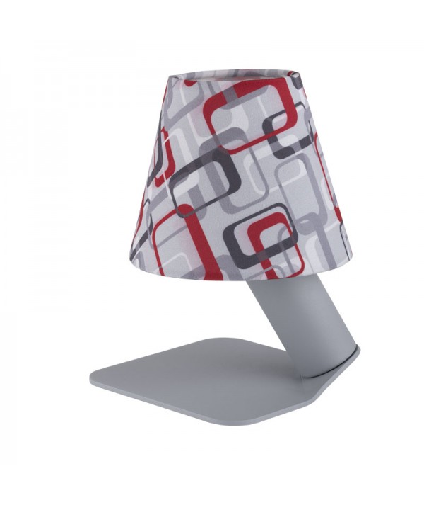 lampada iride audrey di filotto in metallo grigio
