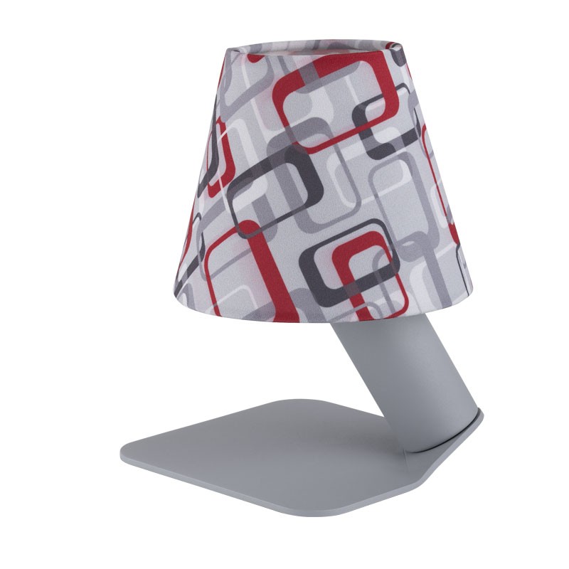 lampada iride audrey di filotto in metallo grigio