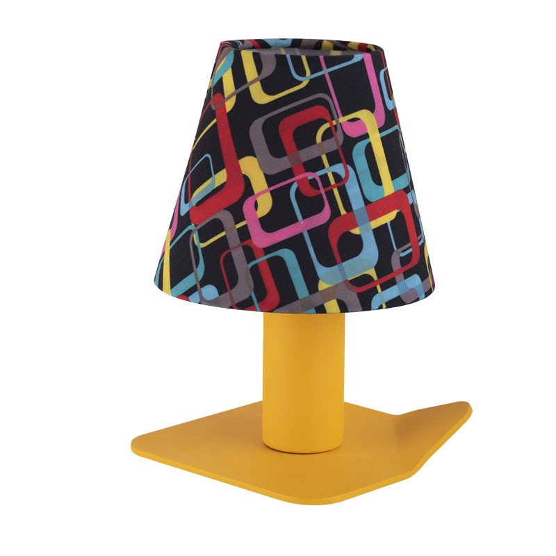 lampada iride audrey di filotto in metallo giallo con paralume lampada iride audrey di filotto in metallo giallo con paralume
