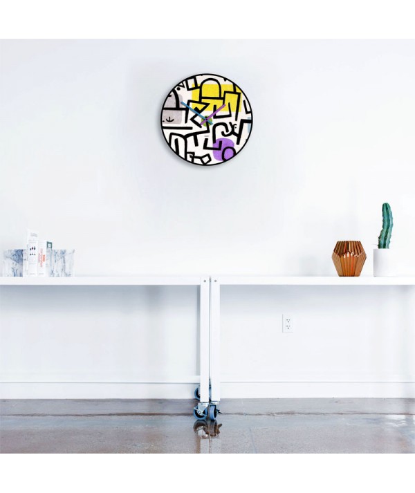 Orologio da muro colorato Klee