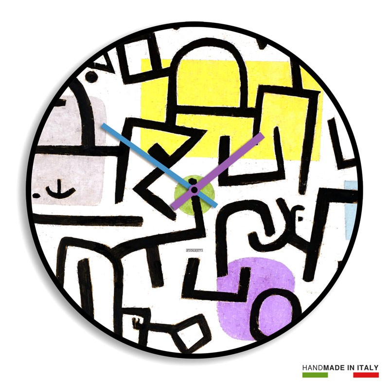 Orologio da muro colorato Klee Orologio da muro colorato Klee