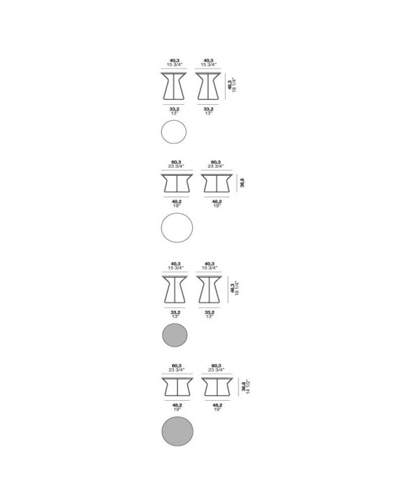 Tavolino Tuft Scheda tecnica
