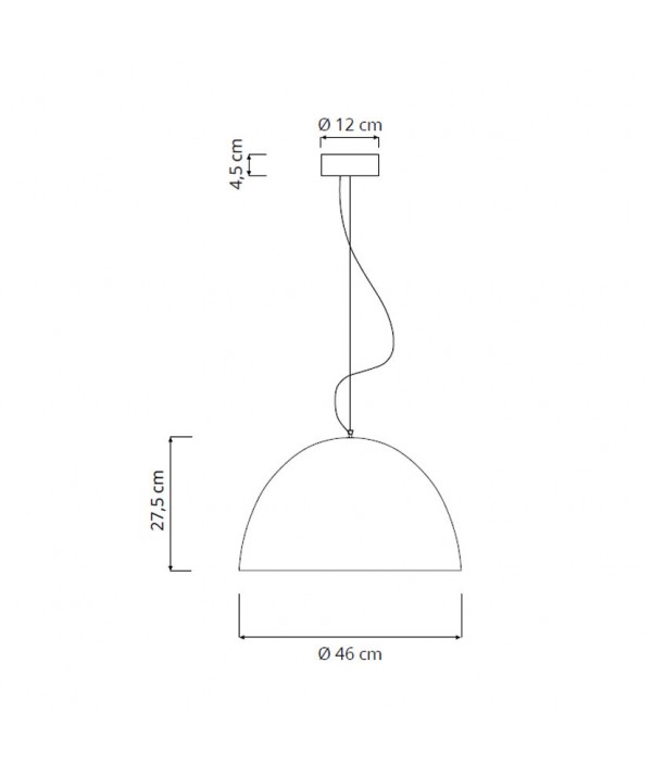 Lampada a sospensione H2O Nebulite scheda tecnica