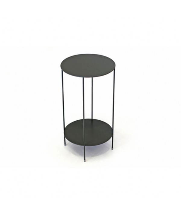 Tavolino rotondo Wok con struttura in metallo
