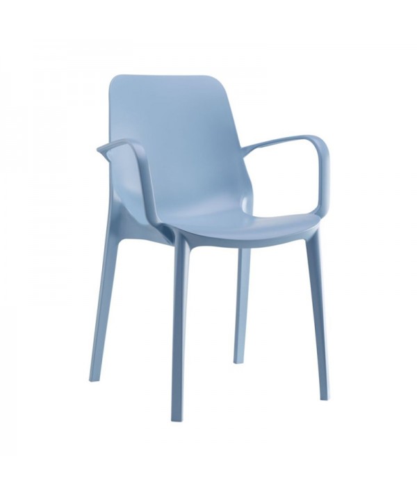 Sedia Ginevra Azzurra con braccioli