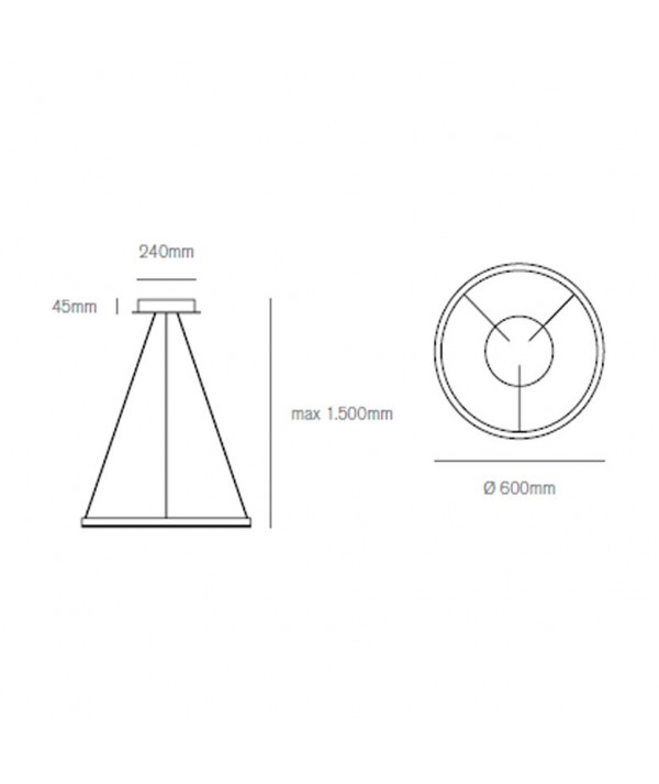 Lampada a sospensione Hurricane 1 scheda tecnica