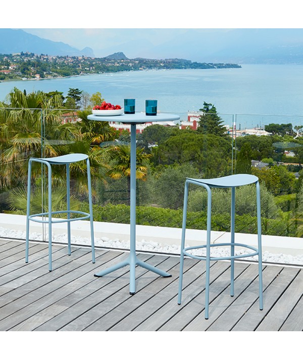 sgabello trick per esterno multicolore scab design in acciaio