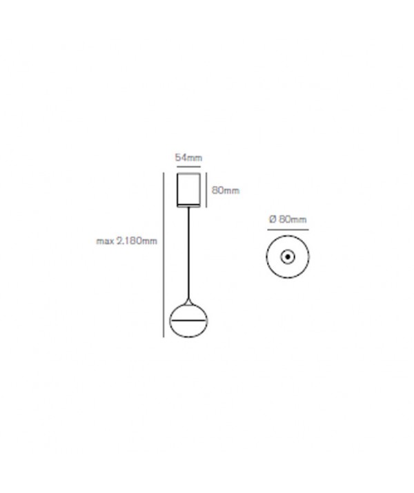 Lampada a sospensione Sky Fall scheda tecnica
