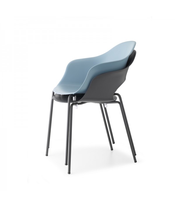 sedia lady b in tecnopolimero per esterno multicolore scab design impilabile