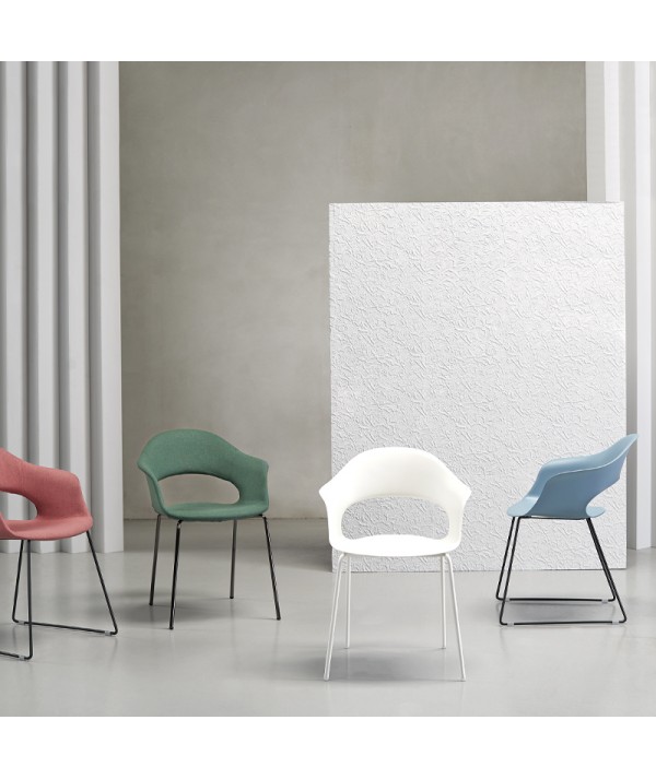 sedia lady b per esterno a slitta multicolore in tecnopolimero