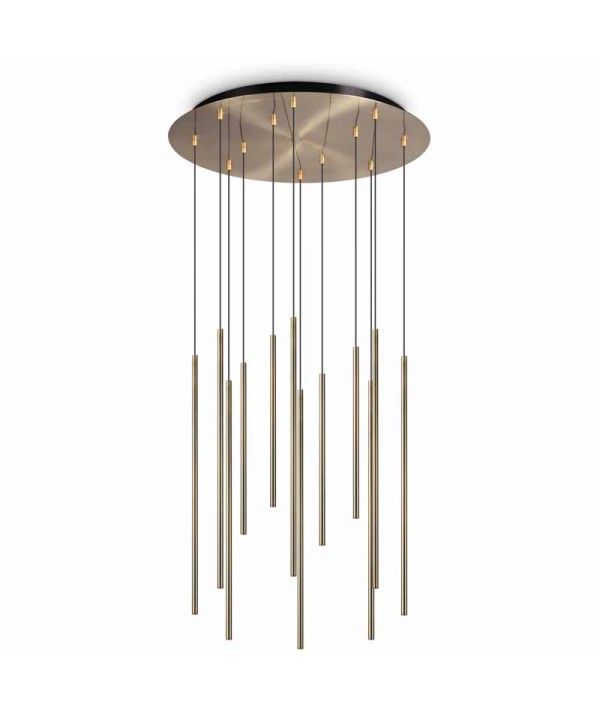 lampada a sospensione Filo ideallux ottone in metallo