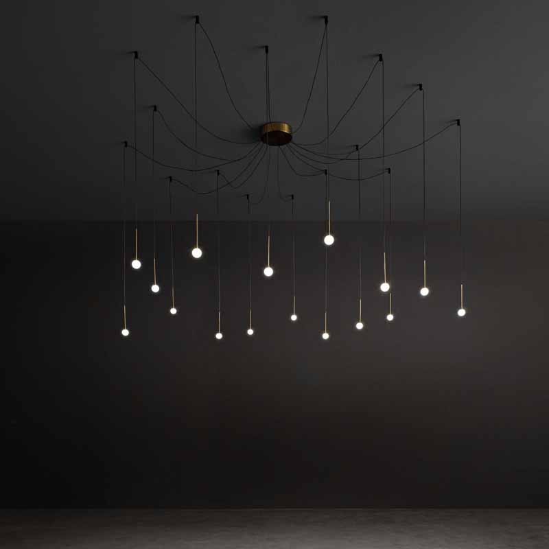 lampada lucciola a sospensione ideal lux ambientata