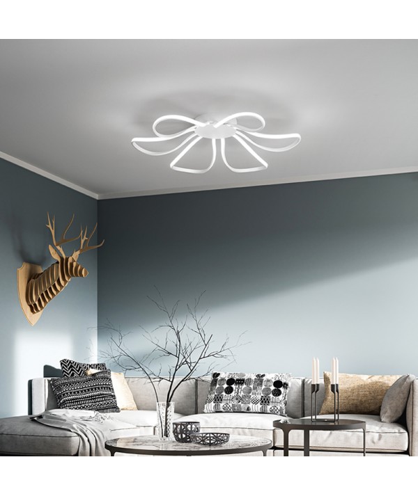 plafoniera blossom perenz in alluminio con luce calda