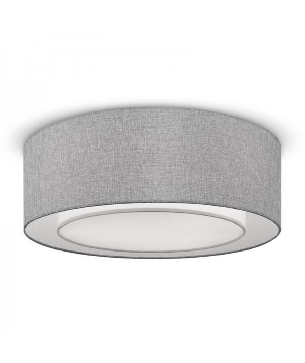 lampada a soffitto Bergamo maytoni minimal e in tessuto misto lino colore grigio