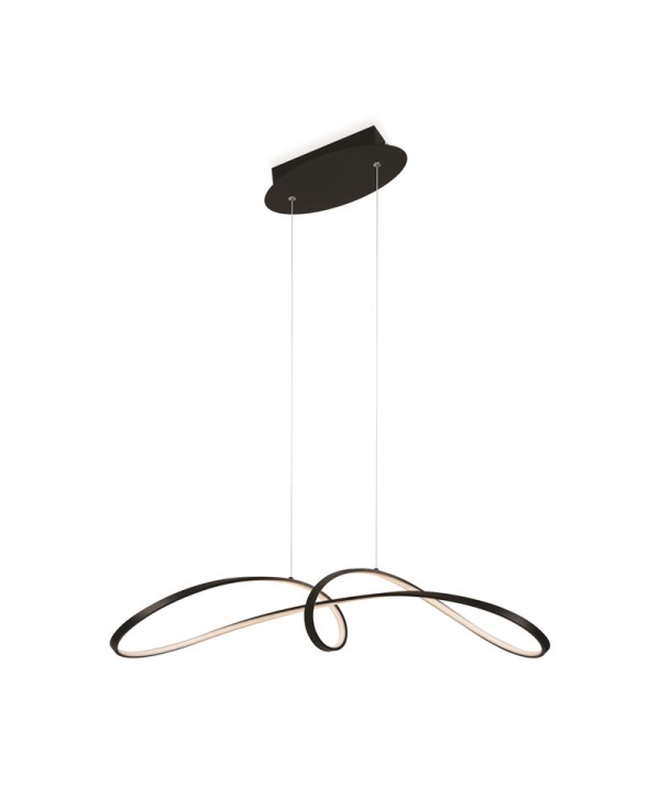 lampada  a sospensione Curve nera Maytoni