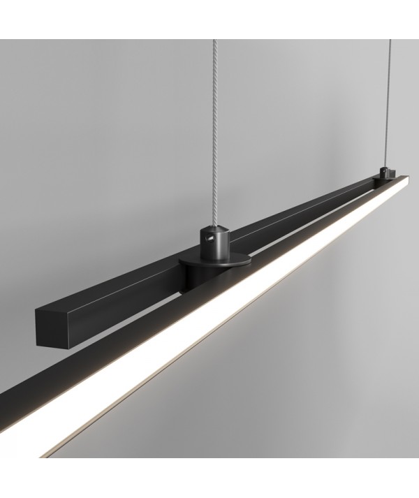 lampada a sospensione Halo minimal maytoni nera