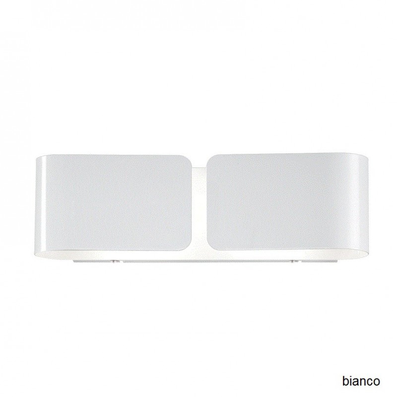 Applique Clip Mini in lamina di metallo di colore bianco Applique Clip Mini in lamina di metallo di colore bianco