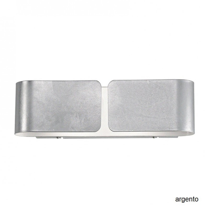 Applique Clip Small in lamina di metallo argento Applique Clip Small in lamina di metallo argento