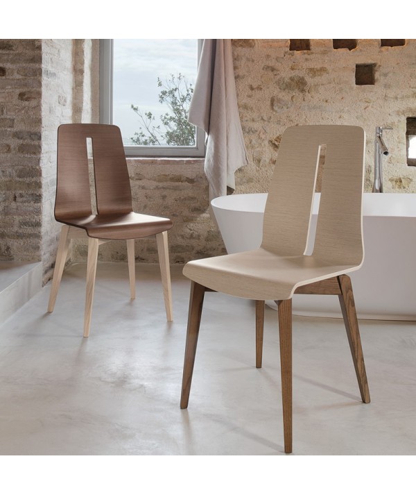 sedia completamente in legno Greta di Friulsedie