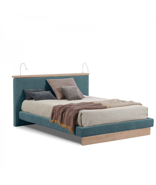 letto matrimoniale alba di lettissimi con fascia giroletto alta 14 cm senza contenitore