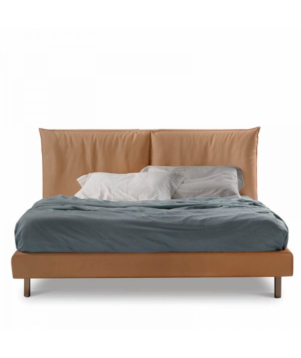 letto matrimoniale alena senza box di lettissimi con giroletto alto 14 cm, di lettissimi