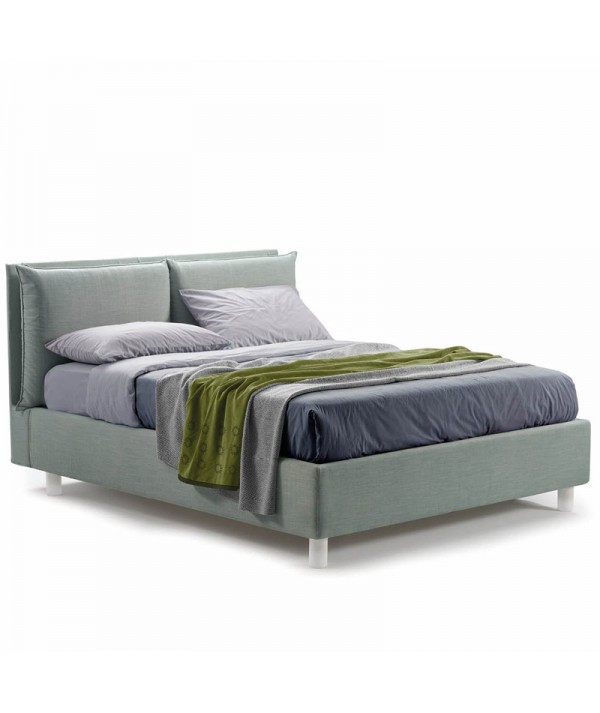 letto matrimoniale alena con box contenitore di lettissimi, giroletto alto 28 cm