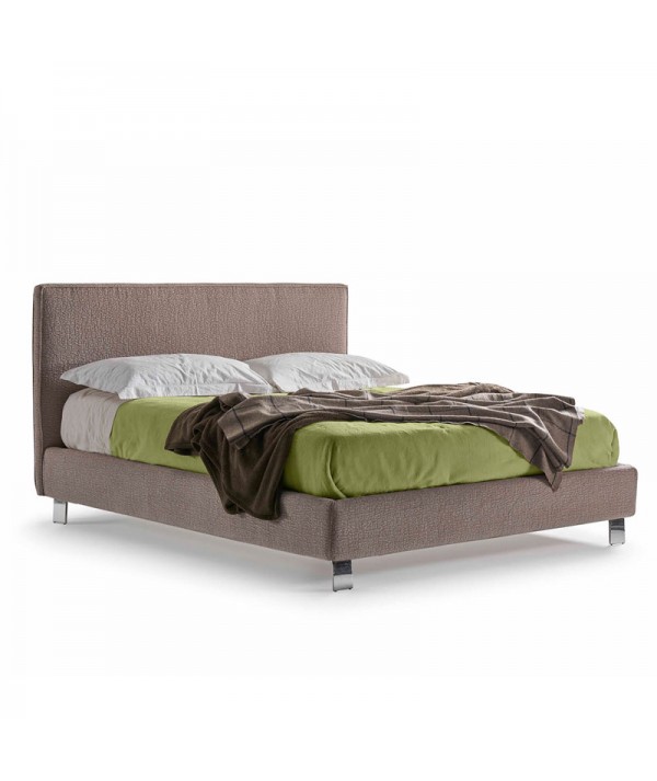 letto matrimoniale vela liscio di lettissimi con box contenitore e giroletto alto 22 cm