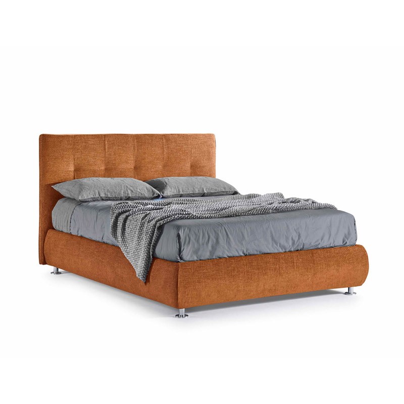 letto vela basso con contenitore e giroletto alto 28 cm bombato, testata con bottoni, di lettissimi letto vela basso con contenitore e giroletto alto 28 cm bombato, testata con bottoni, di lettissimi