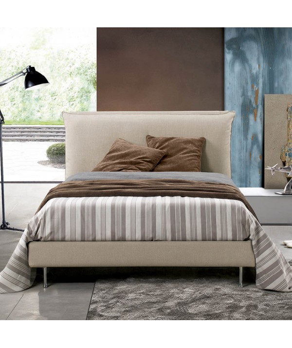 letto singolo alena senza box contenitore, di lettissimi, giroletto alto 14 cm
