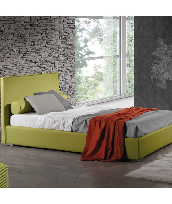 letto singolo vela liscio di lettissimi con fascia alta 28 cm