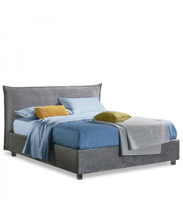 letto matrimoniale Fenice con contenitore e giroletto alto 22 cm Slim