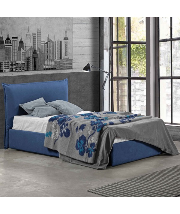 letto singolo Fenice senza contenitore e giroletto alto 28 cm Slim