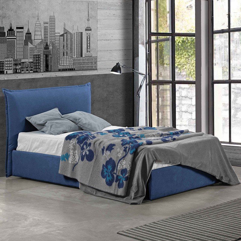 letto singolo Fenice senza contenitore e giroletto alto 28 cm Slim