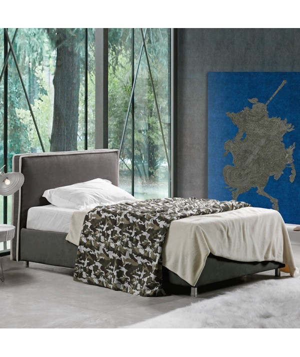 Letto diana singolo con Giroletto Slim alto 28 cm