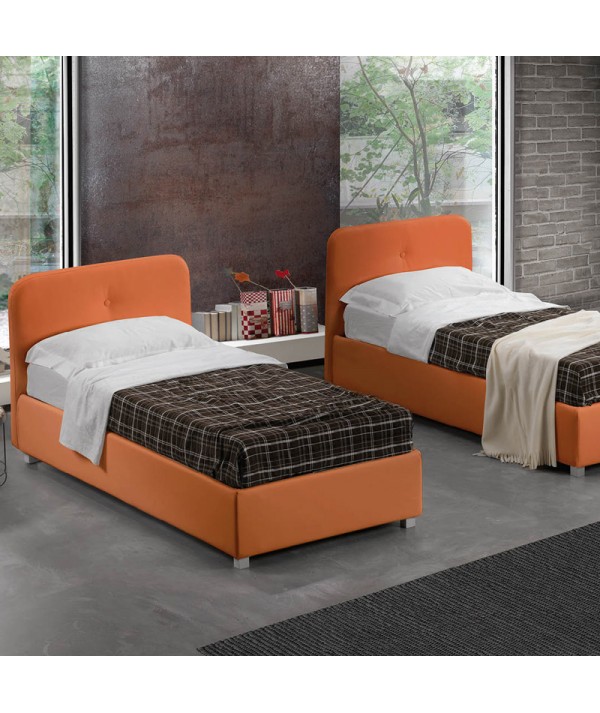Letto singolo Orione di lettissimi con giroletto slim