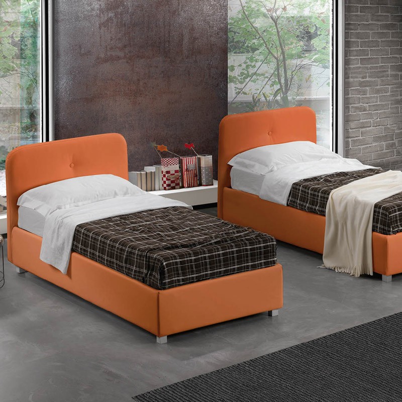 Letto singolo Orione di lettissimi con giroletto slim Letto singolo Orione di lettissimi con giroletto slim