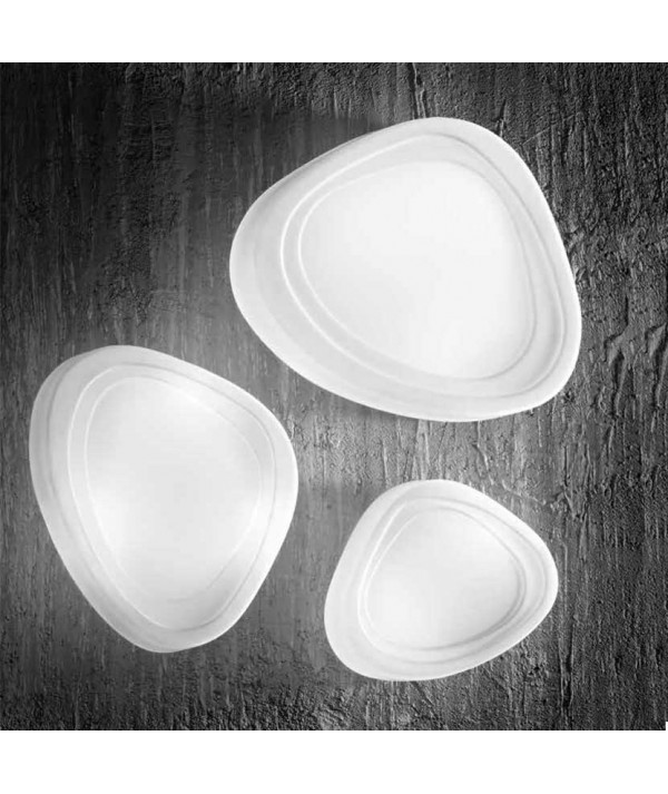 Plafoniera in Vetro Bianco in diverse dimensioni