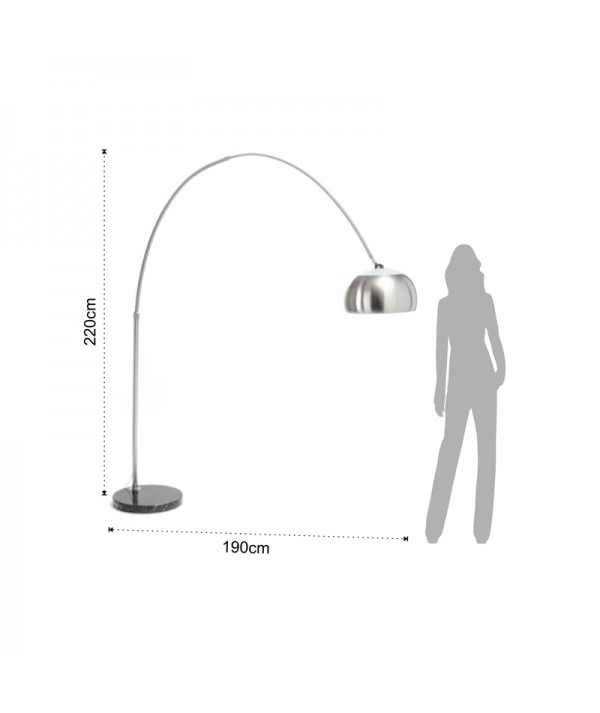 dettaglio dimensioni lampada da terra Arco Demo