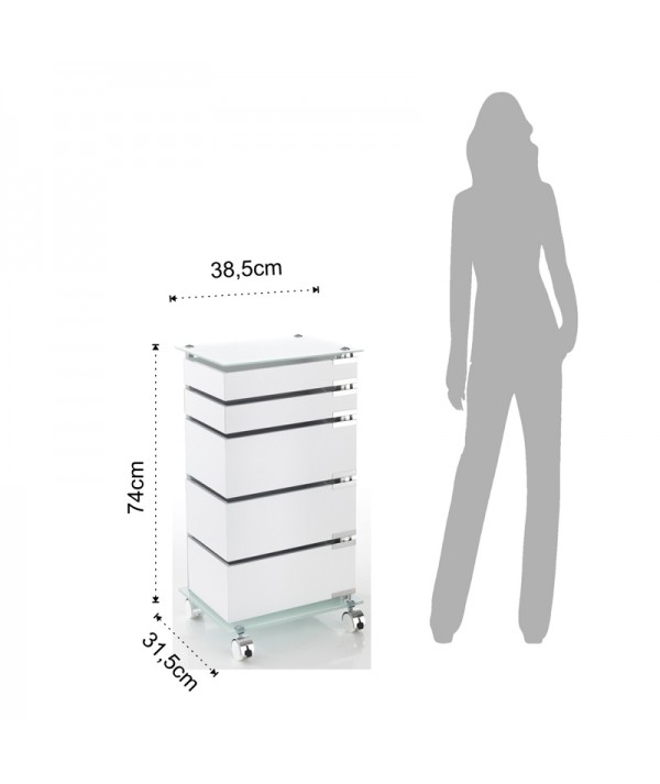 Cassettiera big bobo con dettaglio dimensioni