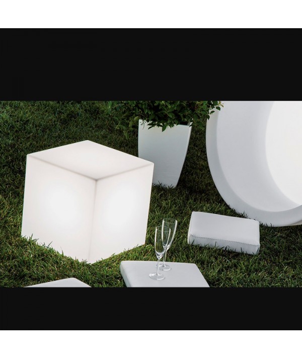 vaso che si illumina di colore bianco di 40 cm