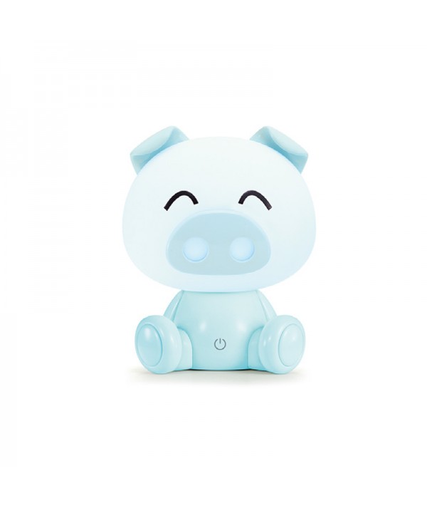lampada piggy azzurra darklight