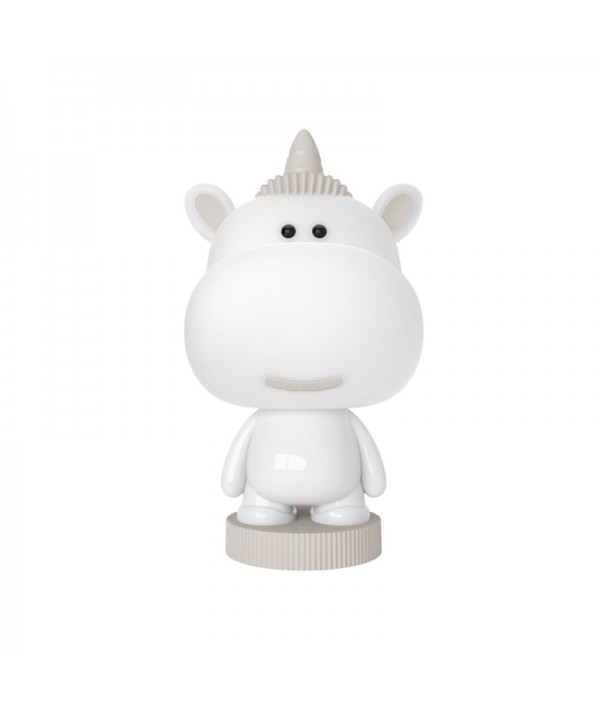 Grande unicorn lampada bianca